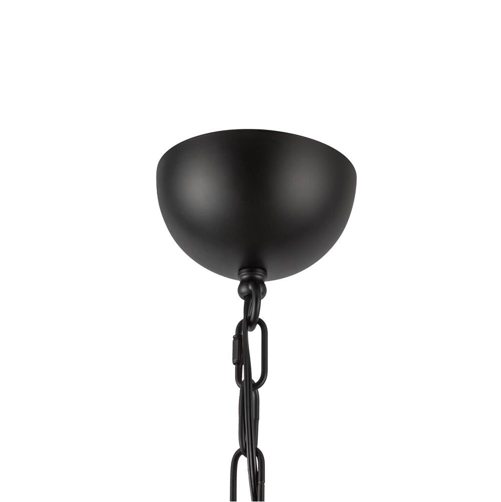 Alora Lighting CH558427MBOP Matte Black,Opal Glass Effie 27-in Matte Black/opal Glass Socket Chandelier Image 2