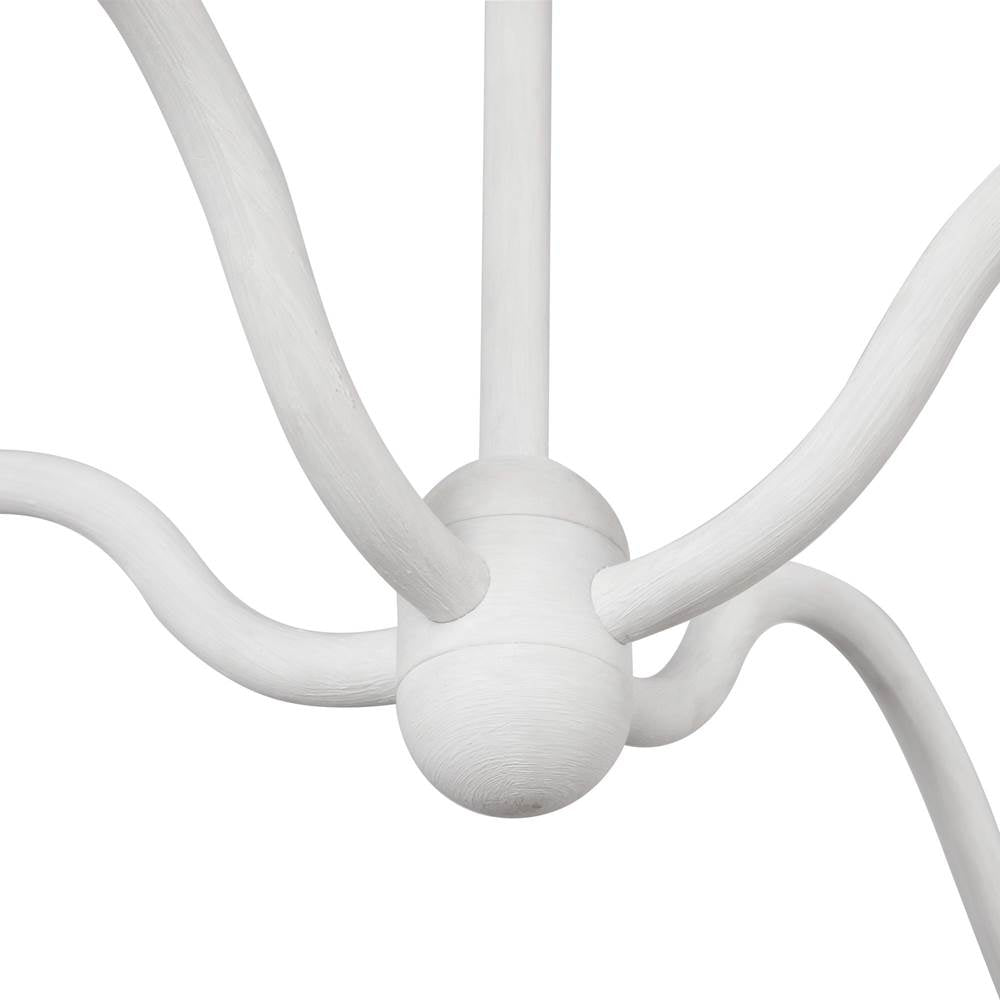 Alora Lighting CH558439AWOP Antique White,Opal Glass Effie 39-in Antique White/opal Glass Socket Chandelier Image 4