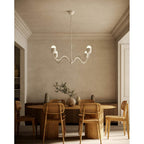 Alora Lighting CH558439AWOP Antique White,Opal Glass Effie 39-in Antique White/opal Glass Socket Chandelier Image 2
