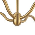 Alora Lighting CH558439BGOP Brushed Gold,Opal Glass Effie 39-in Brushed Gold/opal Glass Socket Chandelier Image 3