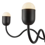 Alora Lighting CH558439MBOP Matte Black,Opal Glass Effie 39-in Matte Black/opal Glass Socket Chandelier Image 4