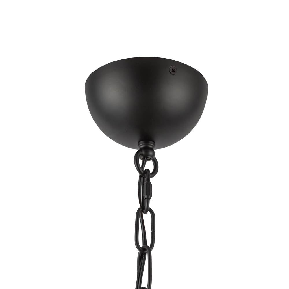 Alora Lighting CH558439MBOP Matte Black,Opal Glass Effie 39-in Matte Black/opal Glass Socket Chandelier Image 2