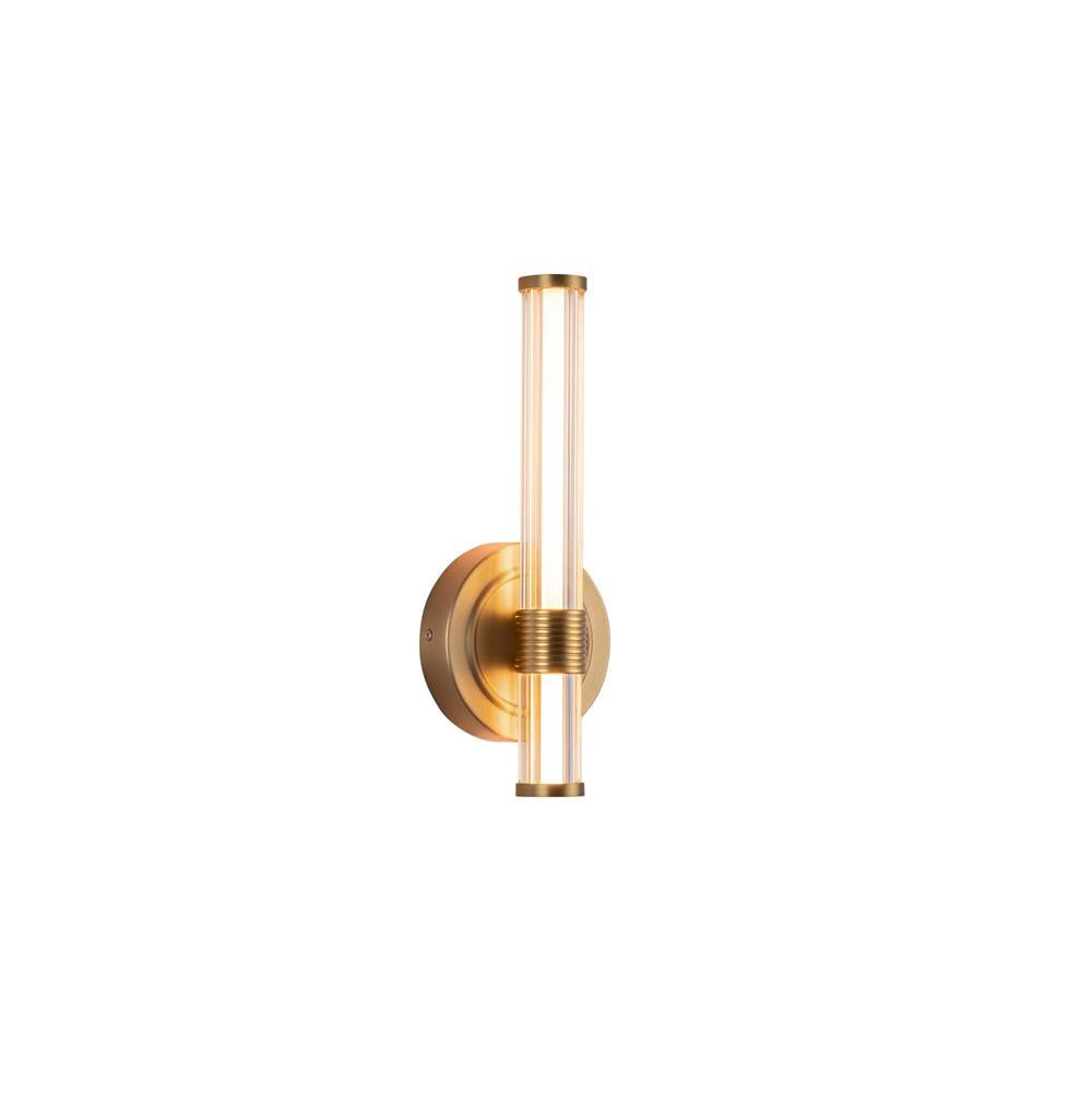 Alora Lighting Elsie 12-in Brushed Gold Led Wall/vanity Light