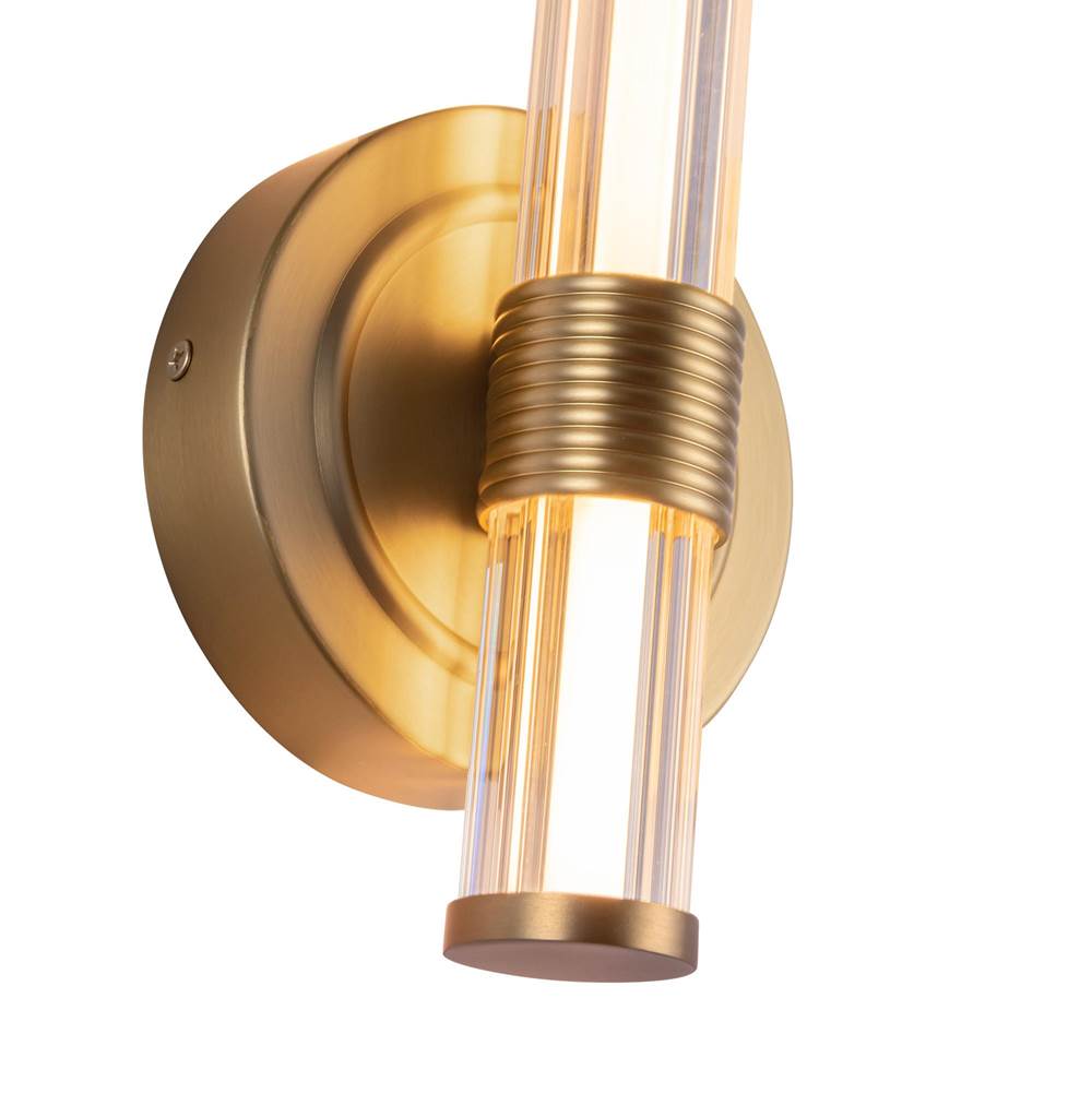 Alora Lighting WV509012BG-UNV Brushed Gold Elsie 12-in Brushed Gold Led Wall/vanity Light Image 2