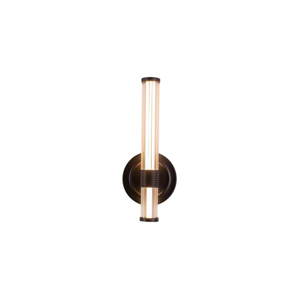 Alora Lighting WV509012MB-UNV Matte Black Elsie 12-in Matte Black Led Wall/vanity Light Image 1