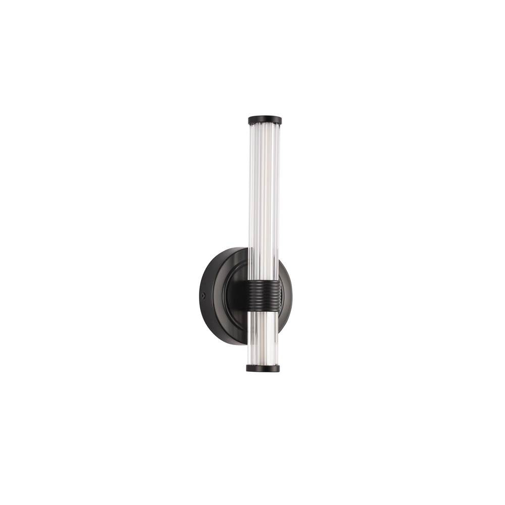 Alora Lighting WV509012MB-UNV Matte Black Elsie 12-in Matte Black Led Wall/vanity Light Image 4