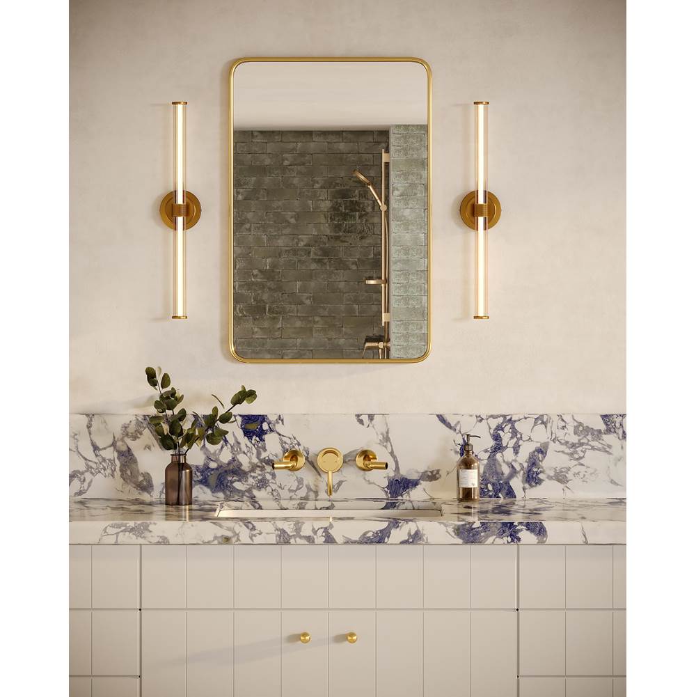 Alora Lighting WV509024BG-UNV Brushed Gold Elsie 24-in Brushed Gold Led Wall/vanity Light Image 2