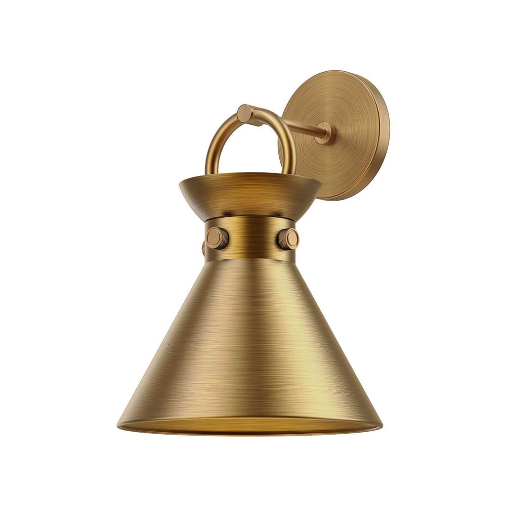 Alora Lighting Emerson 9-in Aged Gold 1 Light Wall/vanity