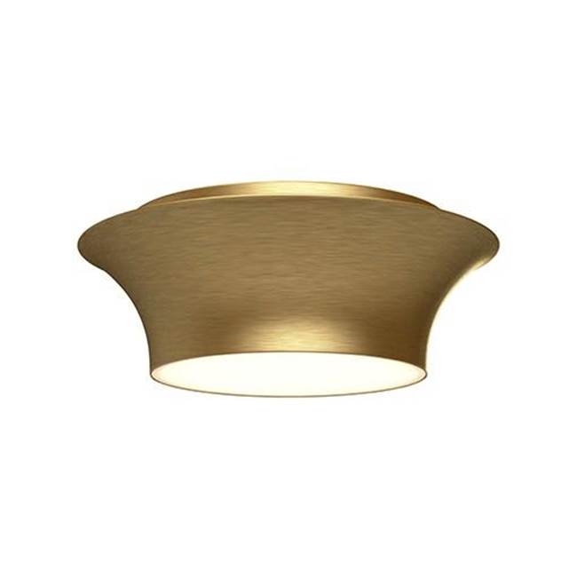 Alora Lighting Emiko 12-in Brushed Gold 2 Lights Flush Mount