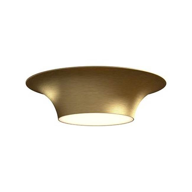 Alora Lighting Emiko 16-in Brushed Gold 2 Lights Flush Mount