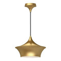 Alora Lighting Emiko 12-in Brushed Gold 1 Light Pendant