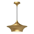 Alora Lighting Emiko 16-in Brushed Gold 1 Light Pendant