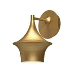 Alora Lighting Emiko 7-in Brushed Gold 1 Light Wall/vanity