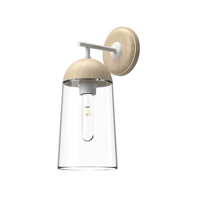 Alora Lighting Emil 7-in Aged Gold/walnut 1 Light Wall/vanity