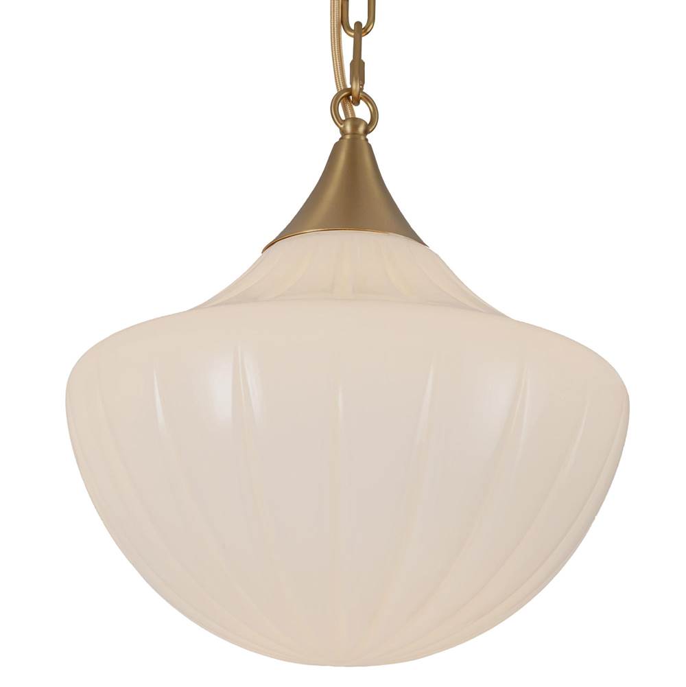 Alora Lighting MP651312BGGR Brushed Gold,Glossy Ribbed Opal Glass Farrah 3-light Brushed Gold/glossy Ribbed Opal Glass Socket Multi Pendant Image 3