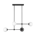 Alora Lighting Fiore 42-in Brushed Gold/glossy Opal Glass 4 Lights Chandelier