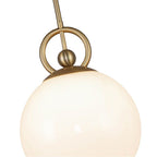 Alora Lighting PD407910BGGO Brushed Gold,Glossy Opal Glass Fiore 10-in Brushed Gold/glossy Opal Glass 1 Light Pendant Image 2
