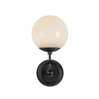 Alora Lighting WV407306MBGO Matte Black,Glossy Opal Glass Fiore 6-in Matte Black/glossy Opal Glass 1 Light Wall Vanity Image 8