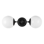 Alora Lighting Fiore 18-in Brushed Gold/glossy Opal Glass 2 Lights Wall Vanity