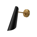 Alora Lighting Gabriel 5-in Aged Gold/matte Black 1 Light Wall/vanity