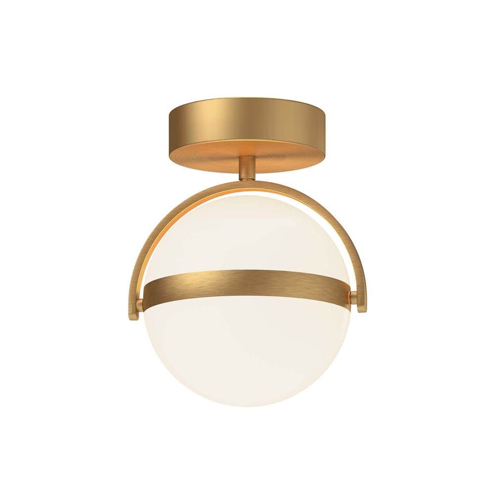 Alora Lighting Globo 7-in Brushed Gold Led Flush Mount