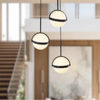 Alora Lighting MP301003MB-UNV Matte Black Globo 3 Head Matte Black Led Multi Pendant Image 2