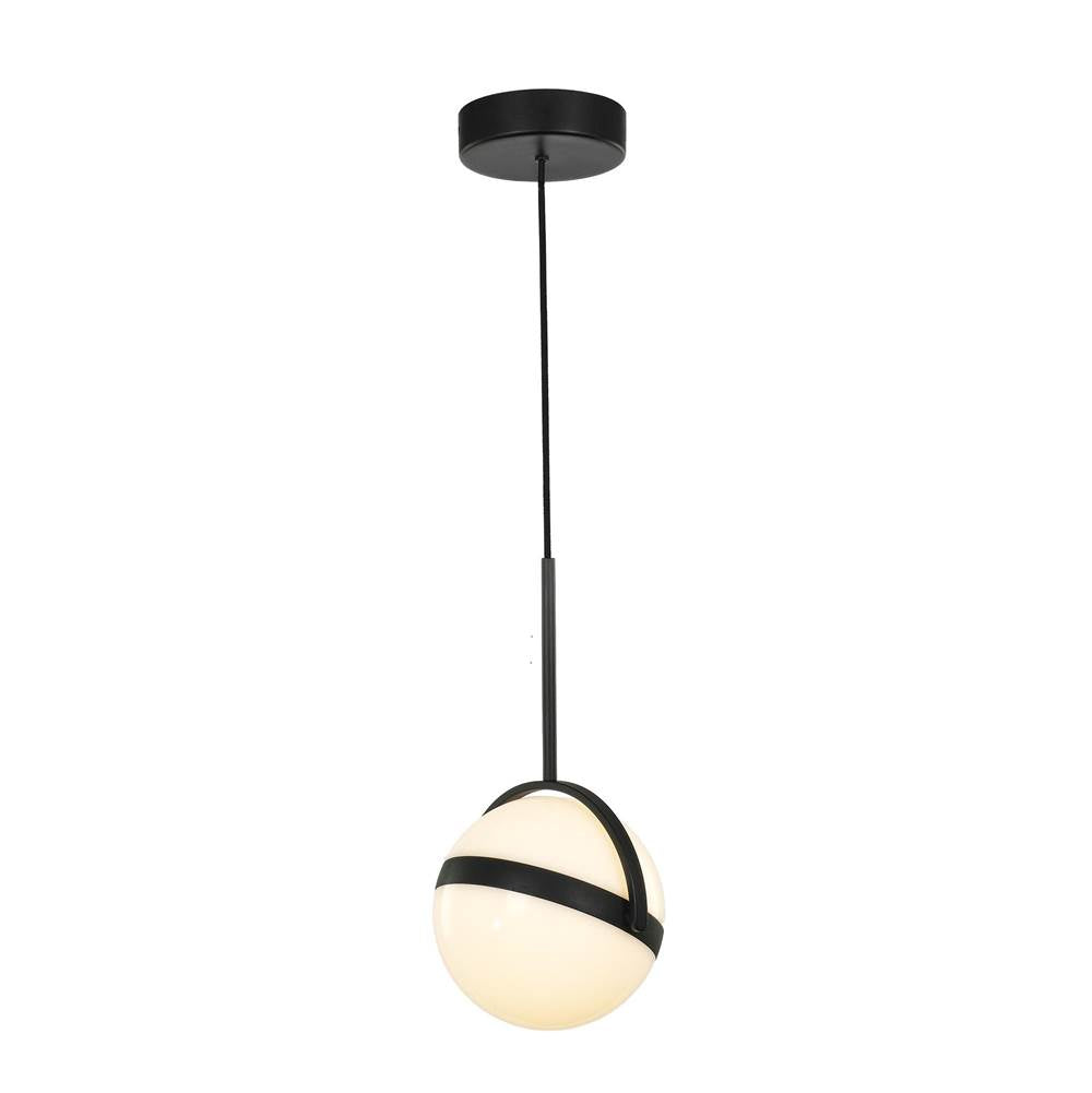 Alora Lighting PD301001MB-UNV Matte Black Globo 7-in Matte Black Led Pendant Image 1