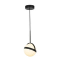 Alora Lighting PD301001MB-UNV Matte Black Globo 7-in Matte Black Led Pendant Image 1
