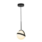 Alora Lighting PD301001MB-UNV Matte Black Globo 7-in Matte Black Led Pendant Image 1
