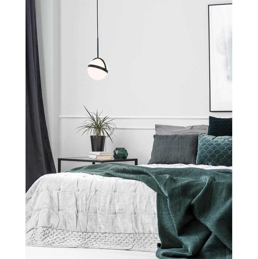 Alora Lighting Globo 7-in Brushed Gold Led Pendant