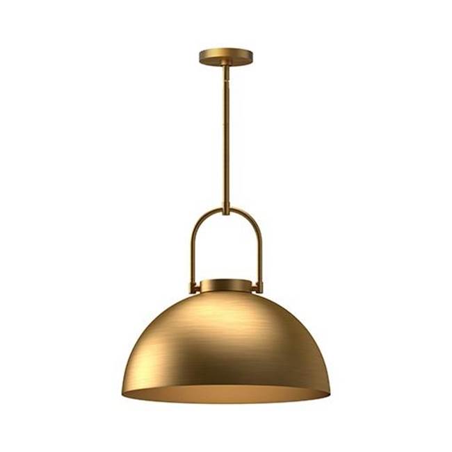 Alora Lighting Harper 16-in Aged Gold 1 Light Pendant