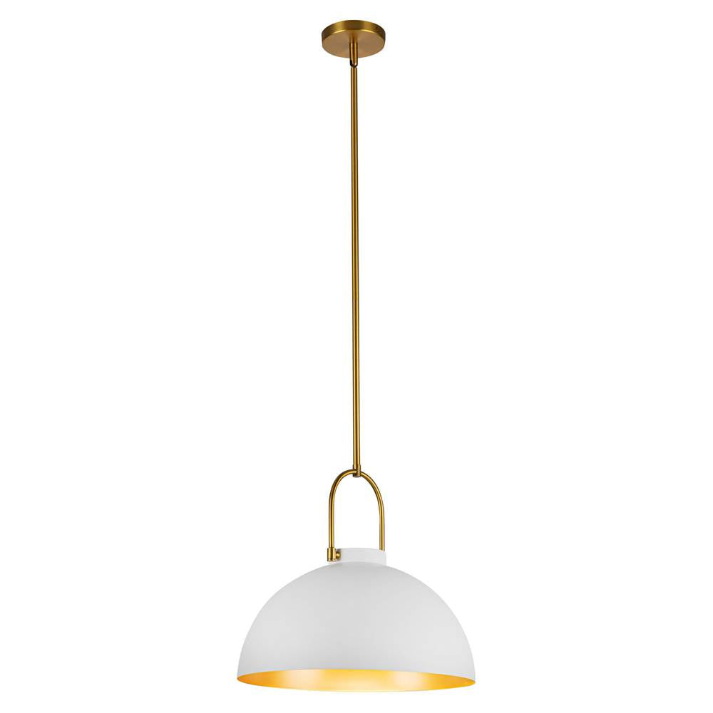 Alora Lighting Harper 16-in Aged Gold 1 Light Pendant