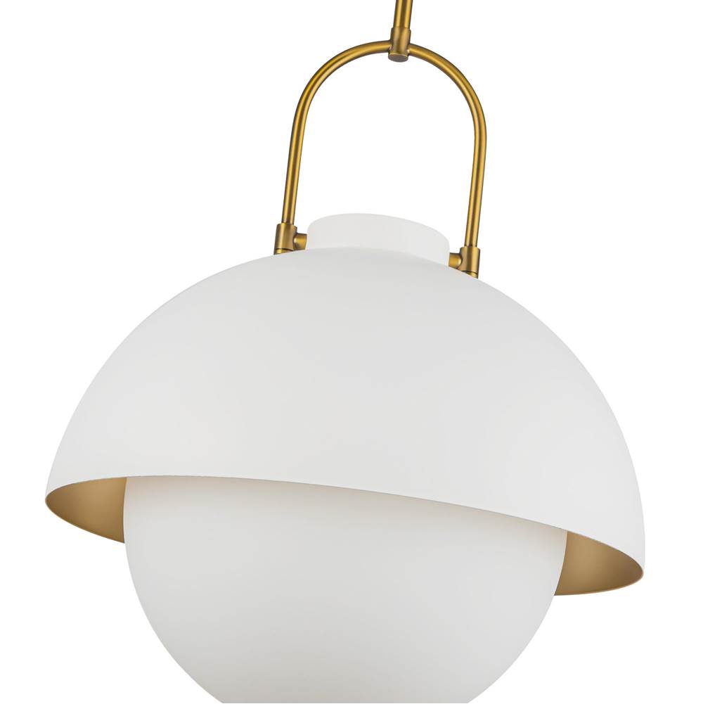 Alora Lighting PD507216WHOP White,Opal Glass Harper 16-in White/opal Glass Socket Pendant Image 2