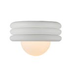 Alora Lighting Harvey 12-in Antique White Socket Semi-flush Mount