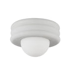 Alora Lighting SF426012AW Antique White Harvey 12-in Antique White Socket Semi-flush Mount Image 4