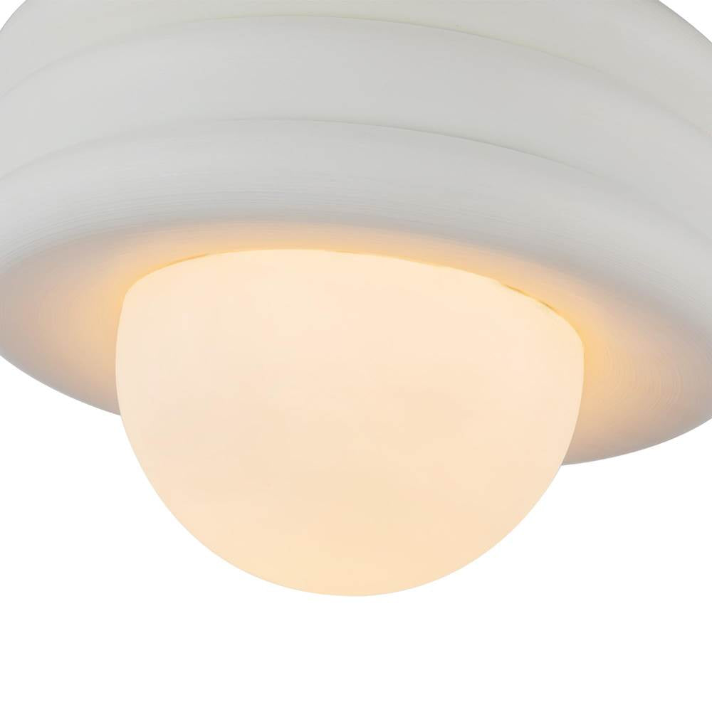 Alora Lighting SF426012AW Antique White Harvey 12-in Antique White Socket Semi-flush Mount Image 3