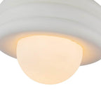 Alora Lighting SF426012AW Antique White Harvey 12-in Antique White Socket Semi-flush Mount Image 3