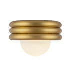 Alora Lighting Harvey 12-in Antique White Socket Semi-flush Mount