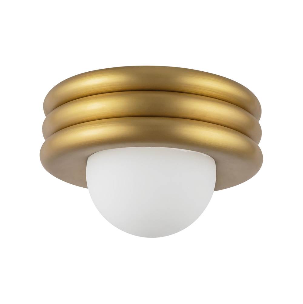 Alora Lighting SF426012BG Brushed Gold Harvey 12-in Brushed Gold Socket Semi-flush Mount Image 3