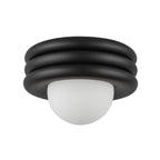Alora Lighting SF426012MB Matte Black Harvey 12-in Matte Black Socket Semi-flush Mount Image 3