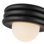 Alora Lighting SF426012MB Matte Black Harvey 12-in Matte Black Socket Semi-flush Mount Image 2