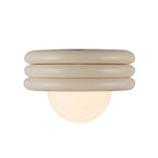 Alora Lighting Harvey 12-in Antique White Socket Semi-flush Mount