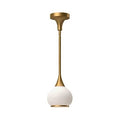Alora Lighting Hazel 6-in Aged Gold/clear Glass 1 Light Pendant