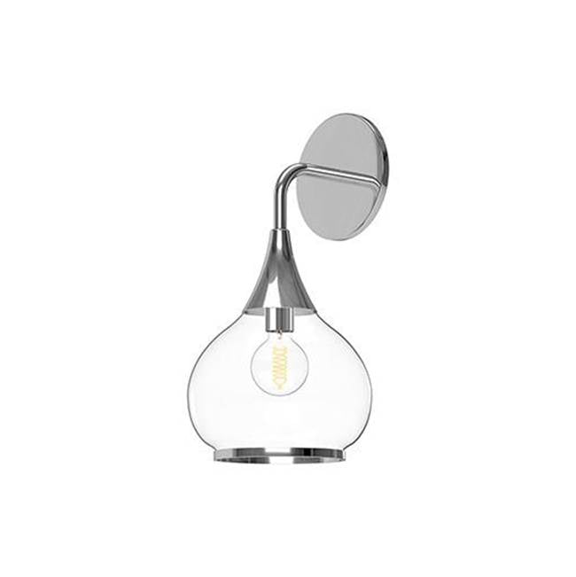 Alora Lighting Hazel 6-in Aged Gold/clear Glass 1 Light Wall/vanity