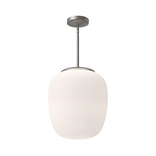 Alora Lighting Holden 14-in Brushed Nickel/opal Matte Glass 1 Light Pendant