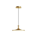 Alora Lighting Issa 12-in Brushed Gold Led Pendant