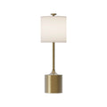 Alora Lighting Issa 26-in Brushed Gold/ivory Linen 1 Light Table Lamp