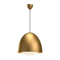 Alora Lighting Kenji 20-in Aged Gold/opal Matte Glass 1 Light Pendant