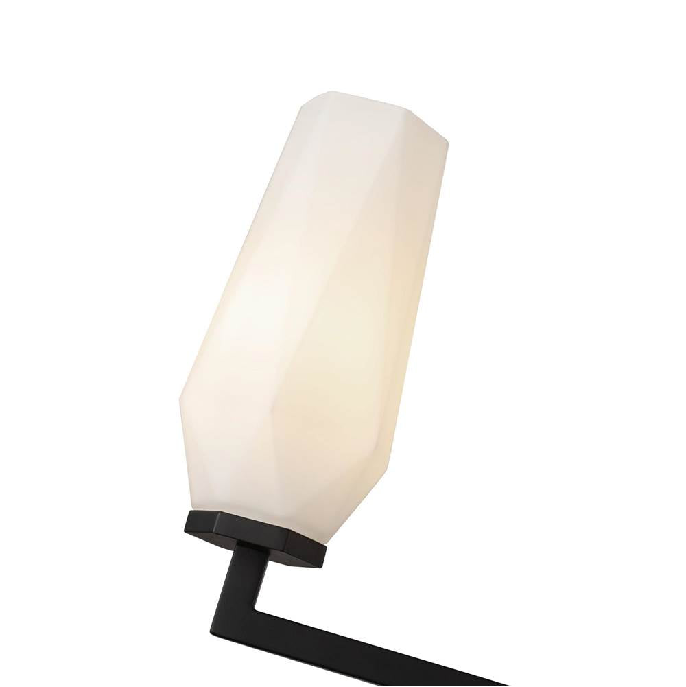 Alora Lighting CH424135MBOP Matte Black,Opal Glass Krysta 35-in Matte Black/opal Glass 6 Lights Chandelier Image 3