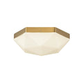 Alora Lighting FM424512BGOP Brushed Gold,Opal Glass Krysta 12-in Brushed Gold/opal Glass 2 Lights Flush Mount Image 1